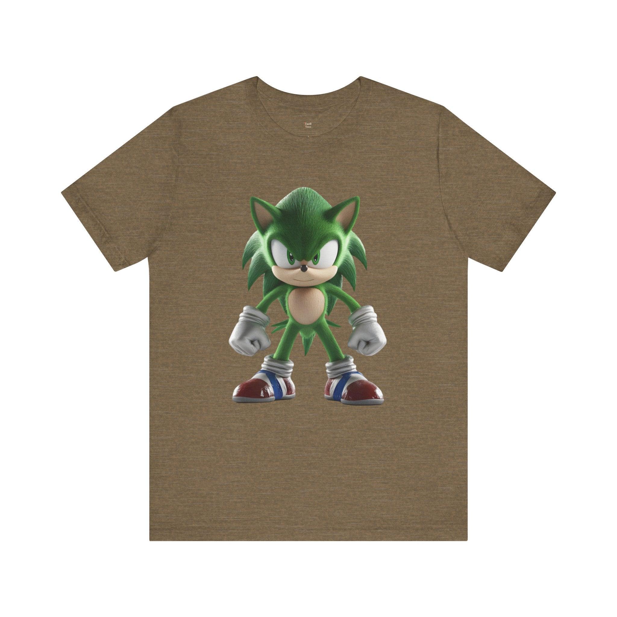 Sonic Emerald Speedforce T Shirt | Heather Olive Twill Tees